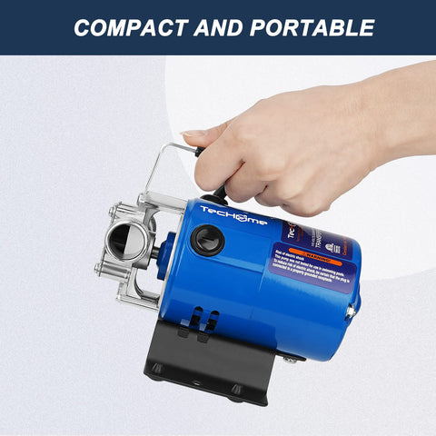 TecHome water pump with on/off switch for easy control.