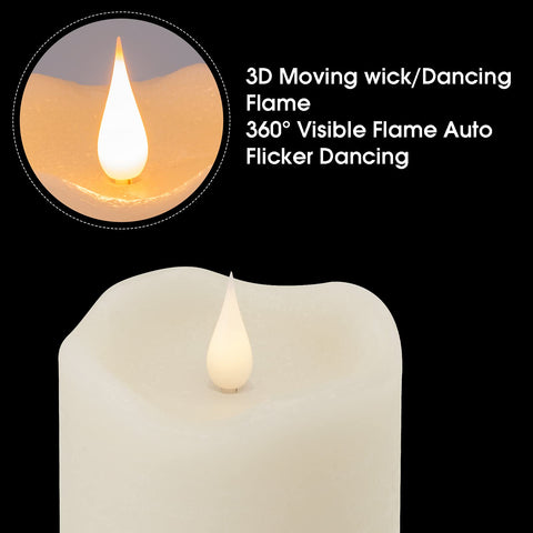 TECHLONG Battery candles with timer offering convenient 5-hour cycles