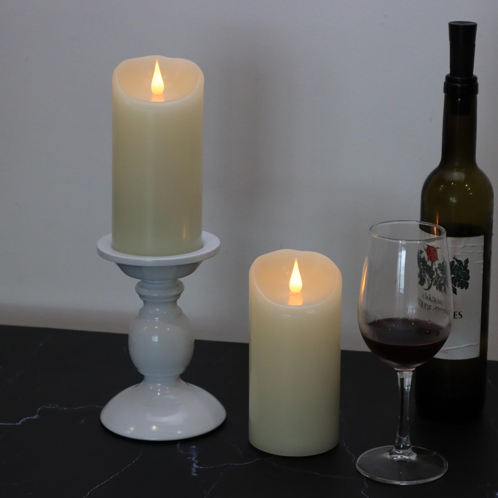 TECHLONG flameless candles avoid dripping wax and smoke while you enjoy