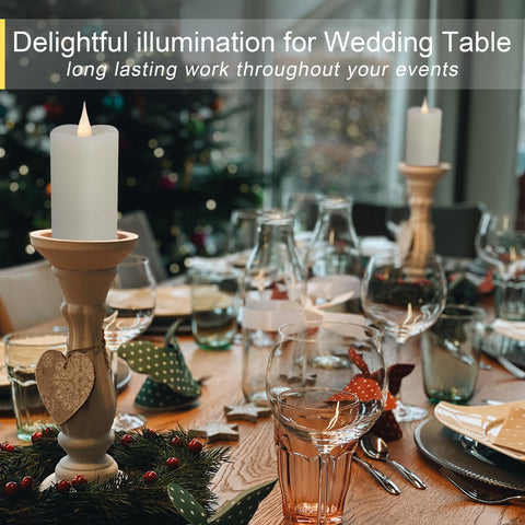 TechLong flameless candle provides safe ambiance with no dripping wax.