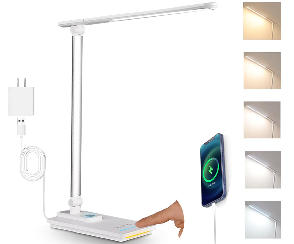 TECHNOVA LED Desk Lamp with five color temperatures for versatile task lighting