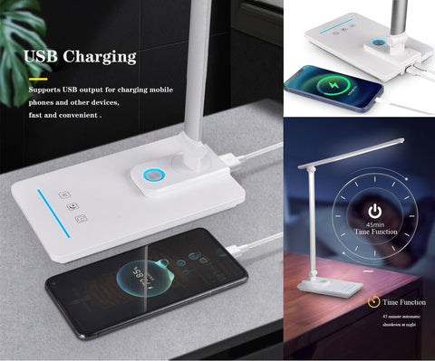 TECHNOVA LED Desk Lamp with one-touch timer for automatic shutoff