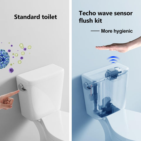 TECHO battery compartment highlights four AA power source for independence.