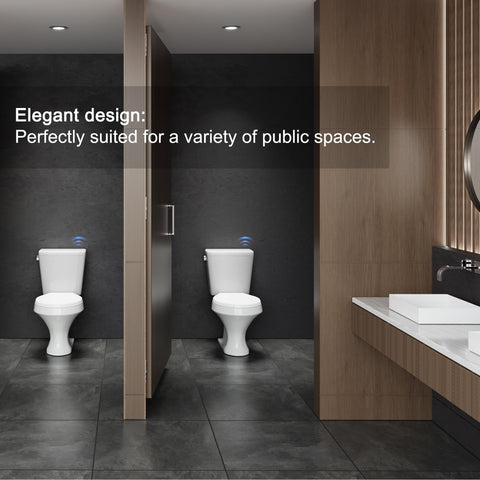 TECHO home use scenario with standard toilet and kit installed.