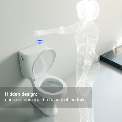 TECHO hygienic touchless flush in action reducing contact points.
