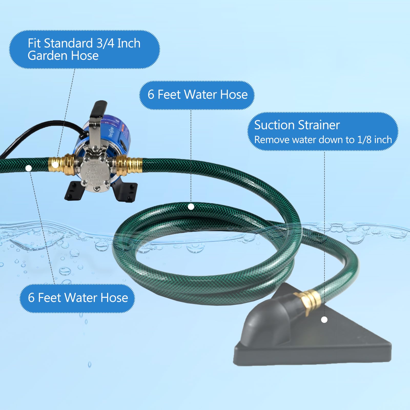 TecHome water transfer pump used for aquarium cleanup and water changes