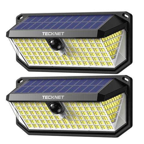 TECKNET 416-LED panel delivers bright outdoor illumination.