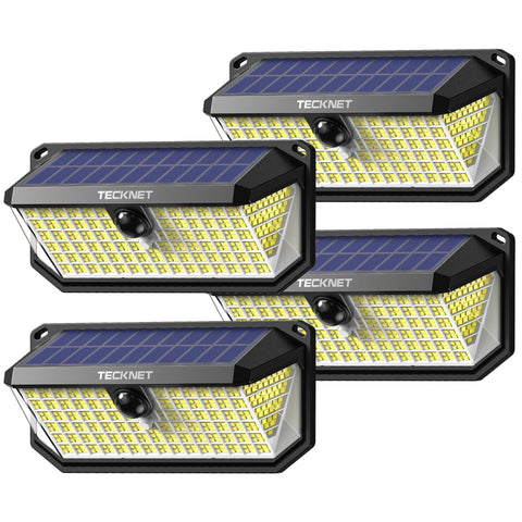 TECKNET 4200lm brightness across 416 LEDs for wide outdoor coverage at night
