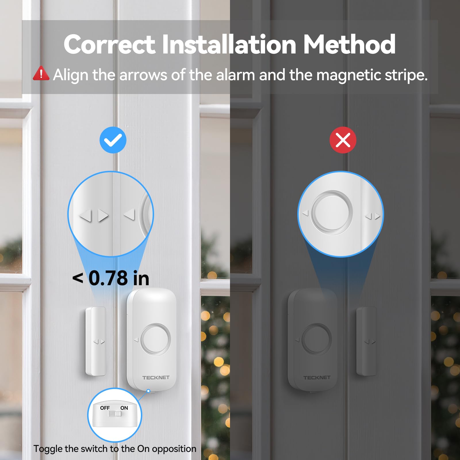 TECKNET chime offering 61 melodies for customizable alerts