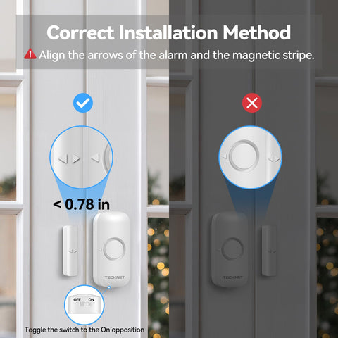 TECKNET chime offering 61 melodies for customizable alerts