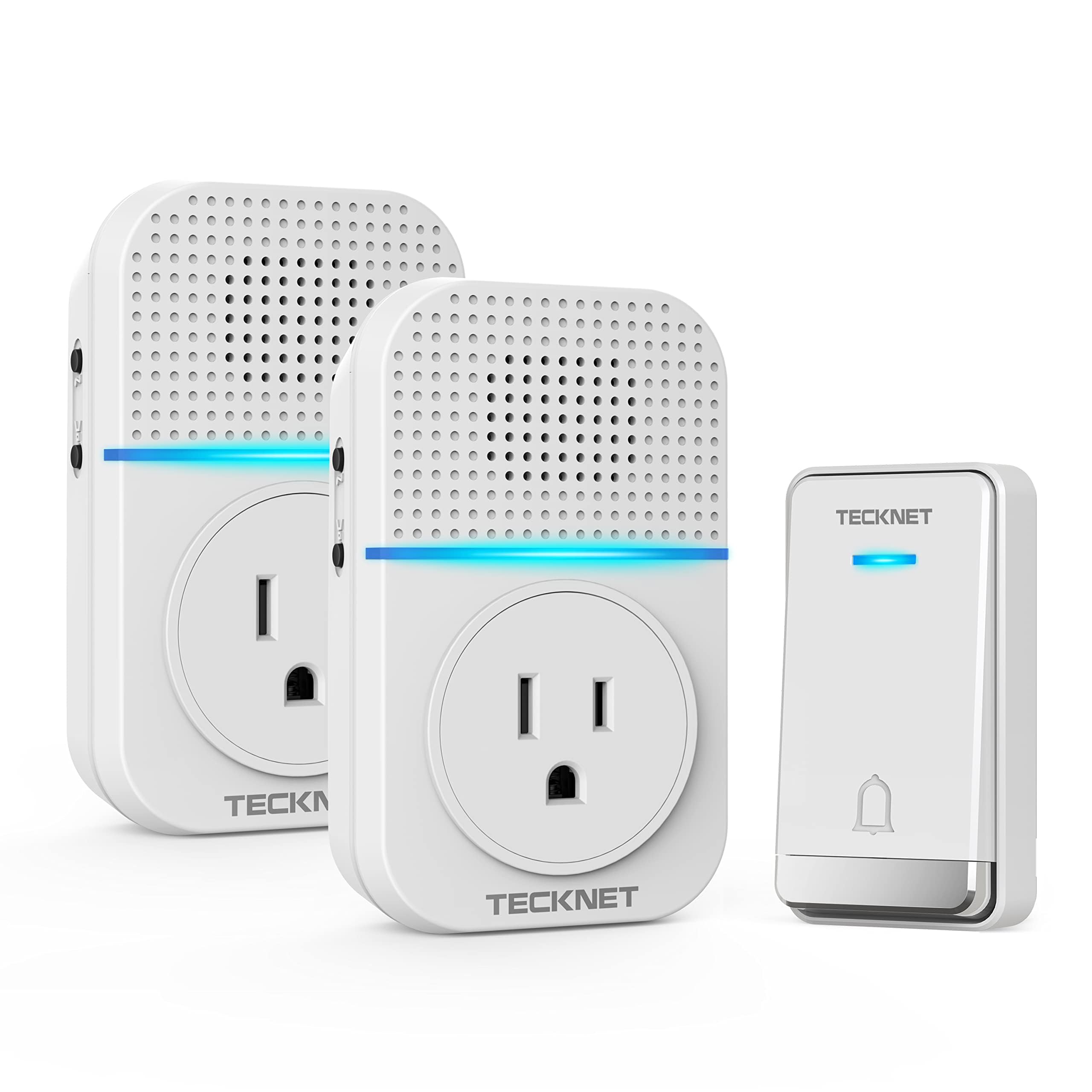 TECKNET Wireless Doorbell push-button transmitter for quick home alerts.