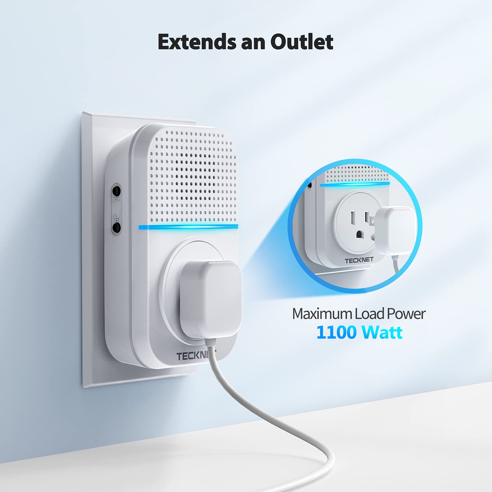 TECKNET doorbell receiver plug-in setup for easy installation