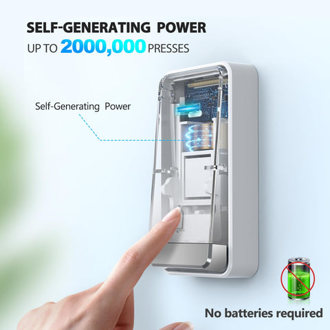 TECKNET self-powered doorbell requires no battery maintenance.