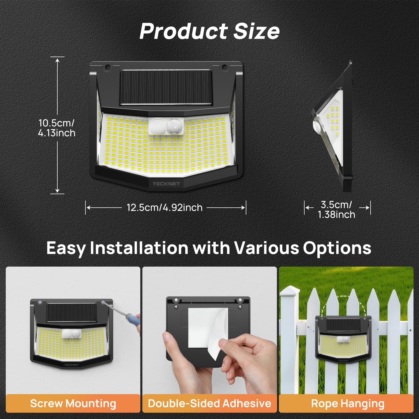TECKNET six-pack setup covers multiple outdoor zones efficiently.