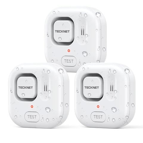 TECKNET water leak detectors detect drips quickly to protect floors and cabinets.