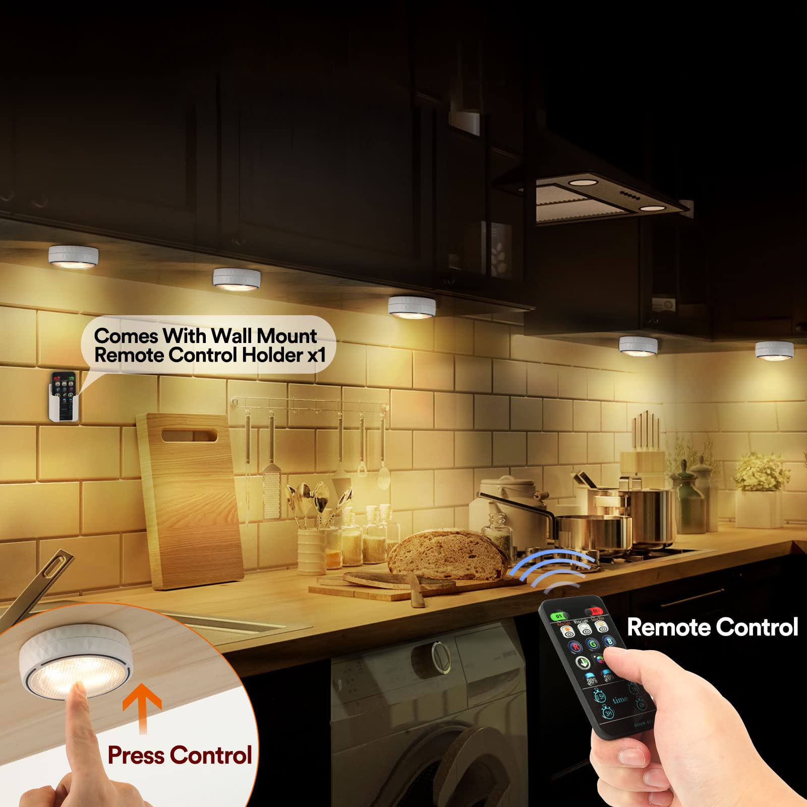 TECOMLIGHT puck light installation options for easy mounting