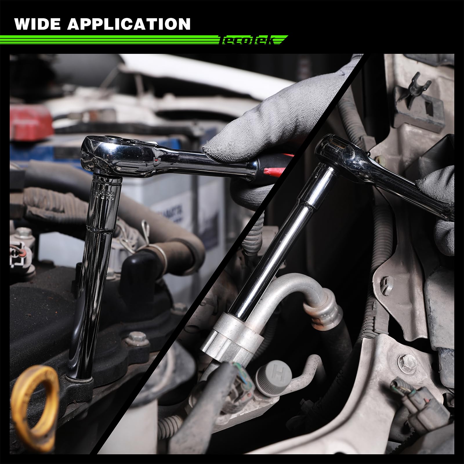 TecoTek 14mm extra-deep socket supports diesel glow plug work.