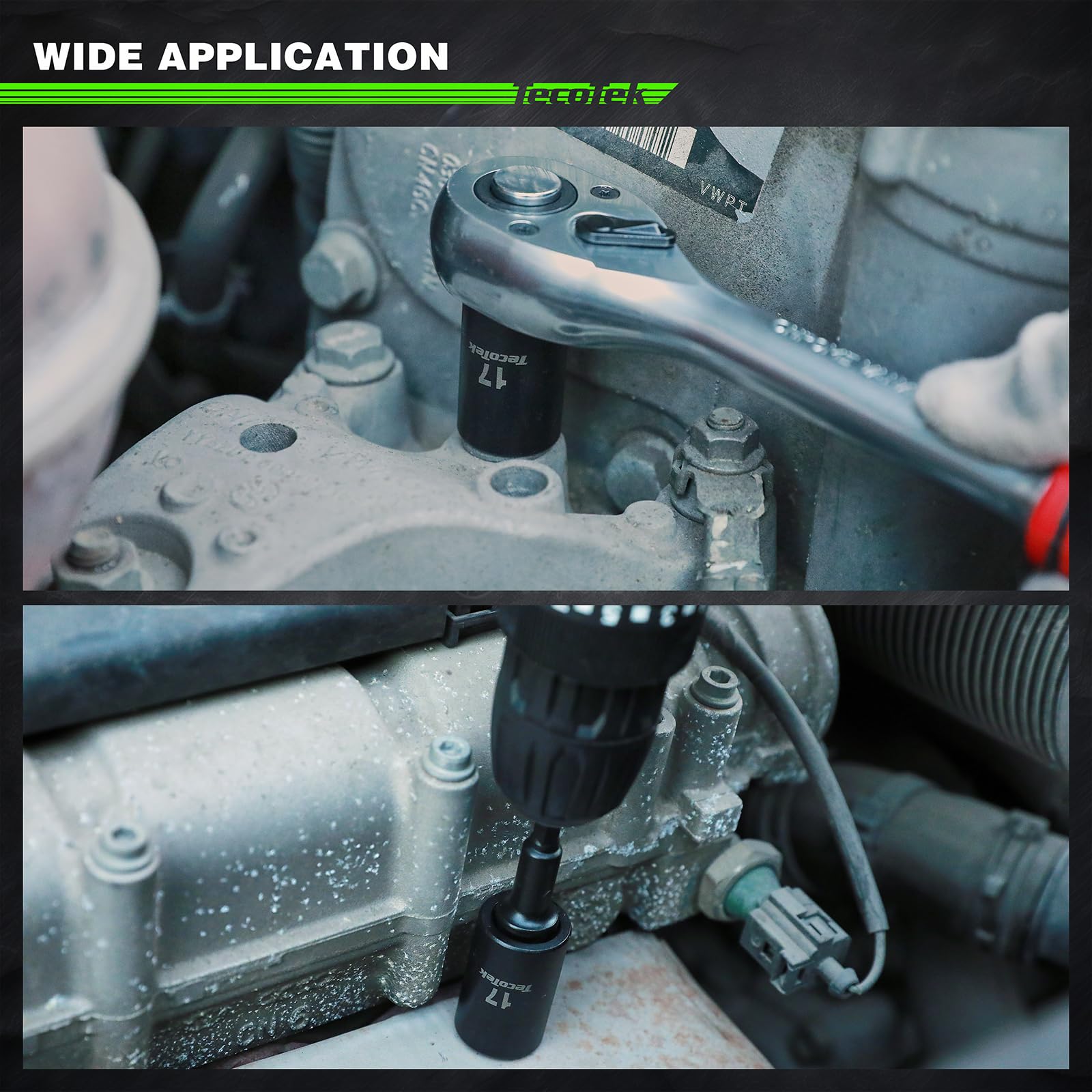 TecoTek shallow impact sockets provide easier access in tight spaces