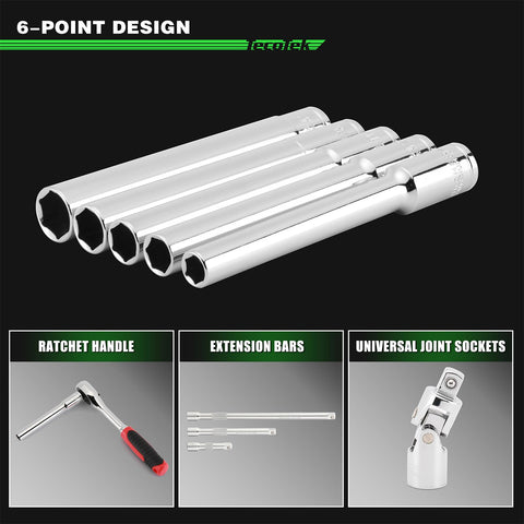 TecoTek 8mm socket for common automotive fasteners