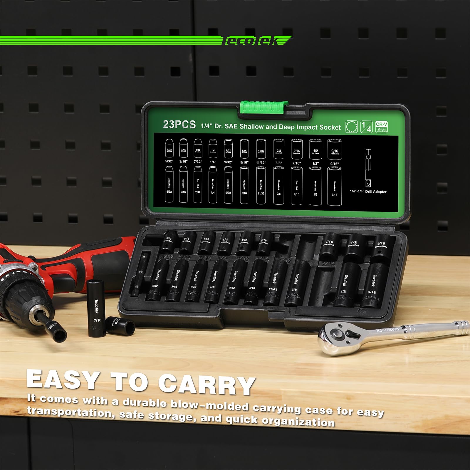 TecoTek compact 29-piece kit keeps tools organized