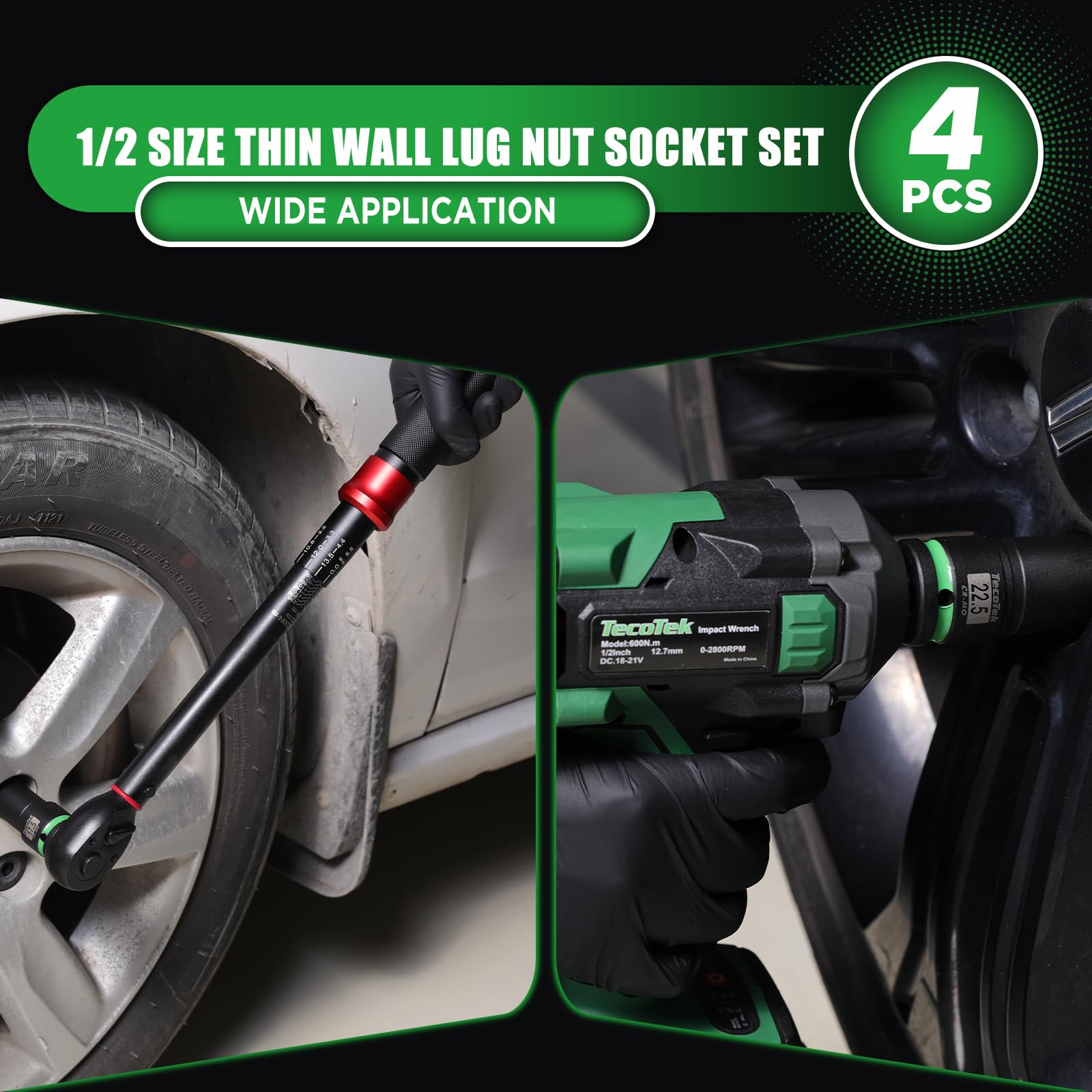 TecoTek compatible with impact wrenches for faster work.