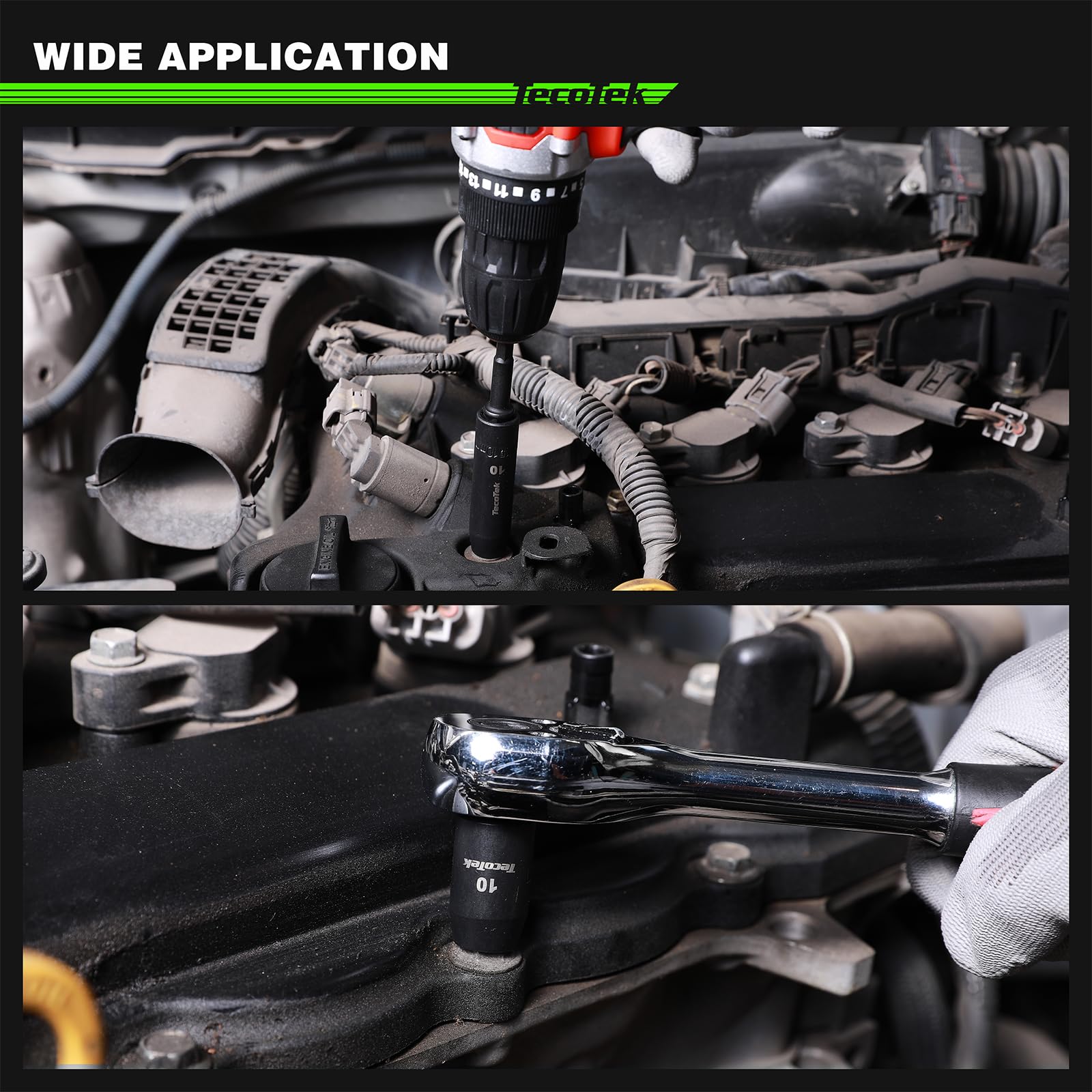 Compatible with impact wrenches for faster, easier work