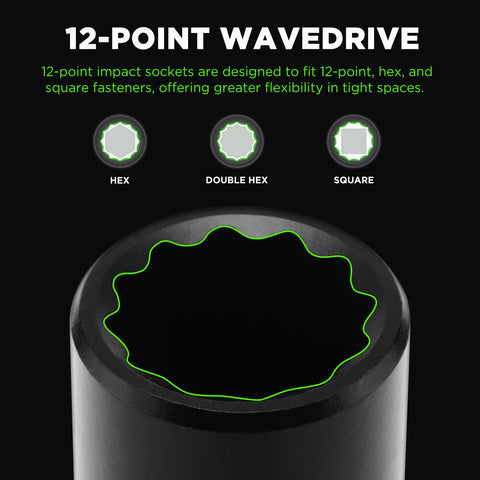 TecoTek laser-etched socket sizes for quick identification