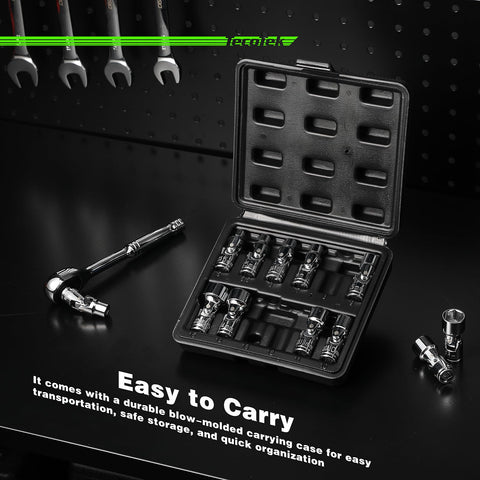 TecoTek organized heavy-duty storage case keeps sockets tidy and portable