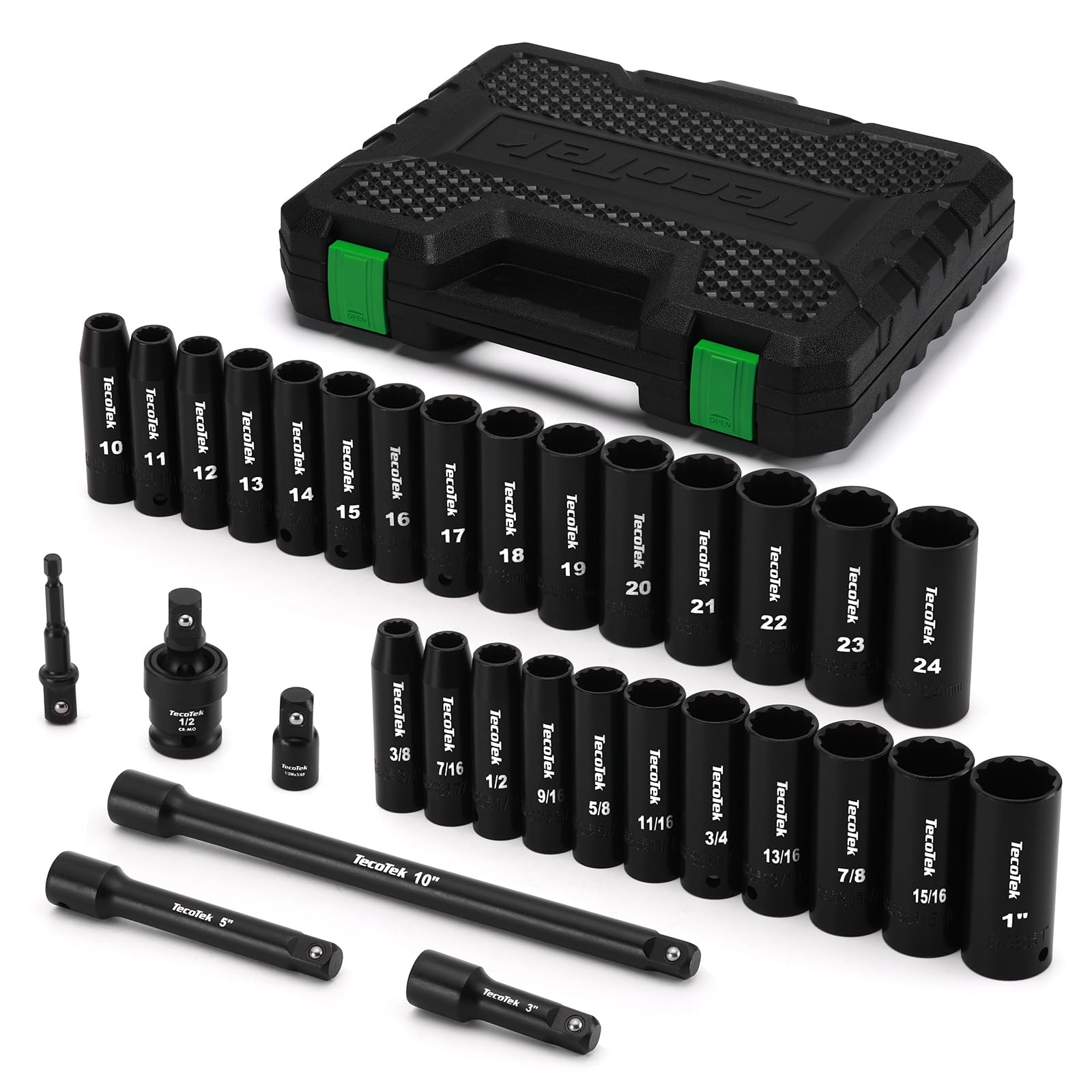 TecoTek heavy-duty storage case keeps sockets organized on site