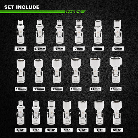 TecoTek swivel socket with 360 degree rotation improves access to fasteners