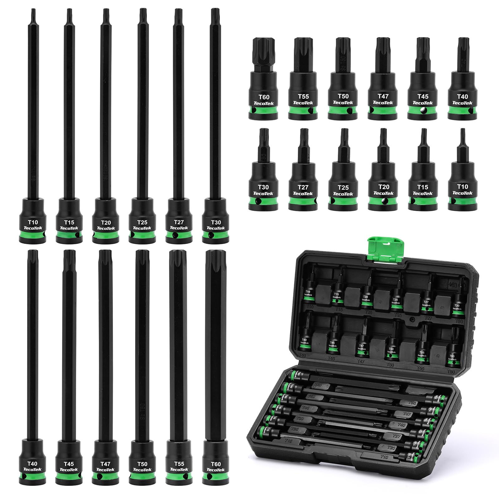 TecoTek torx socket set 2in range for tight spaces and quick access.