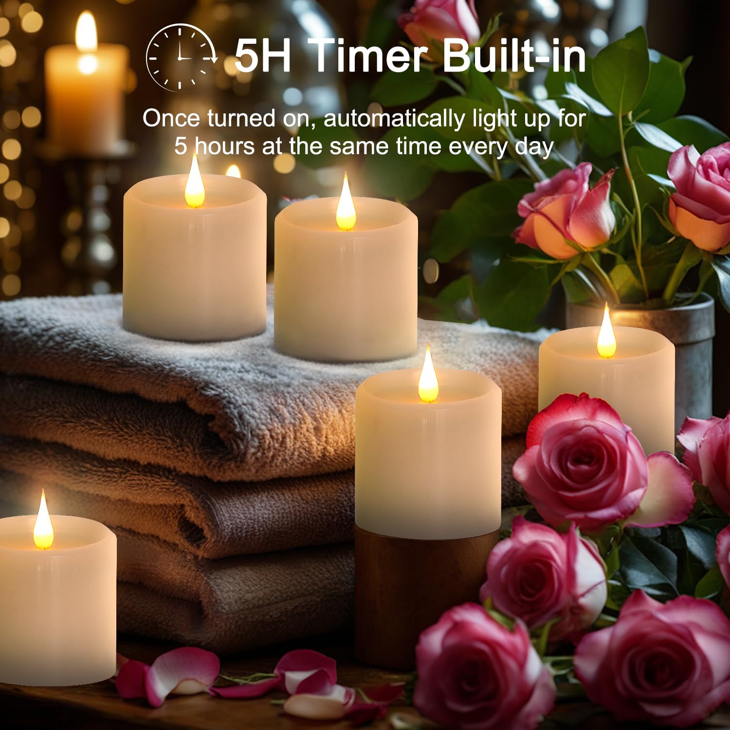 Tediselu timer remote candles for easy daily use