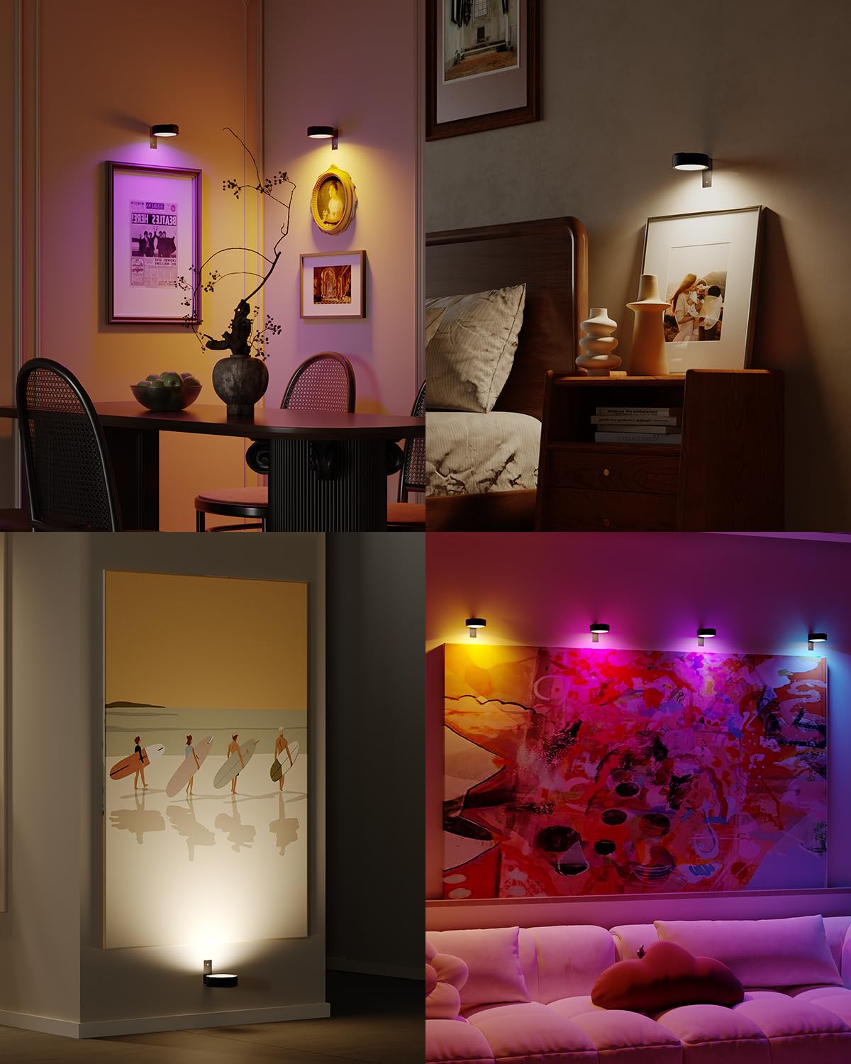Tedmos double-sided tape mount for shelf lighting