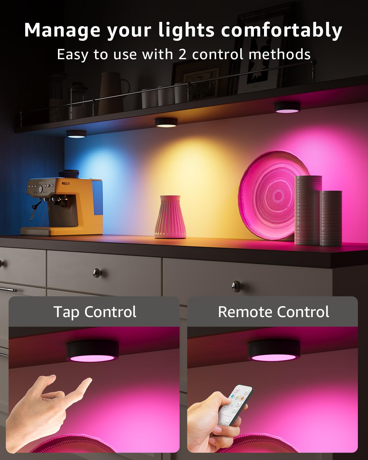 Tedmos magnetic back puck light installed on metal surface for quick setup.