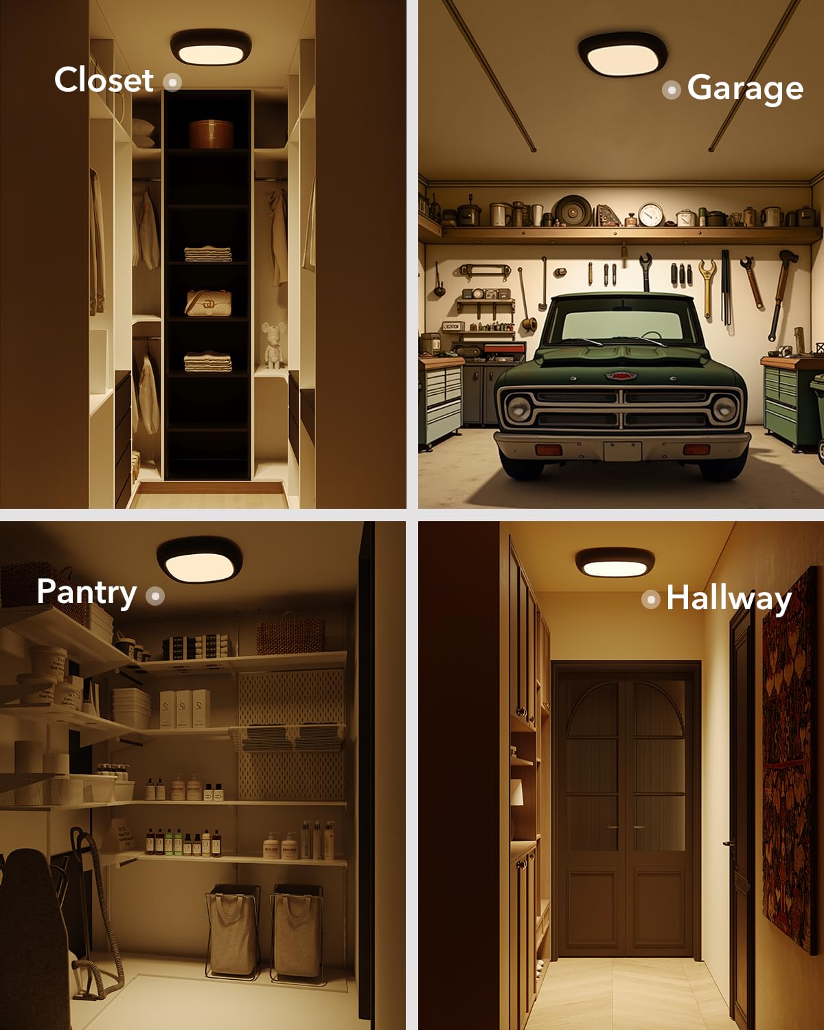 Tedmos three-color LED light from warm to cool for mood control