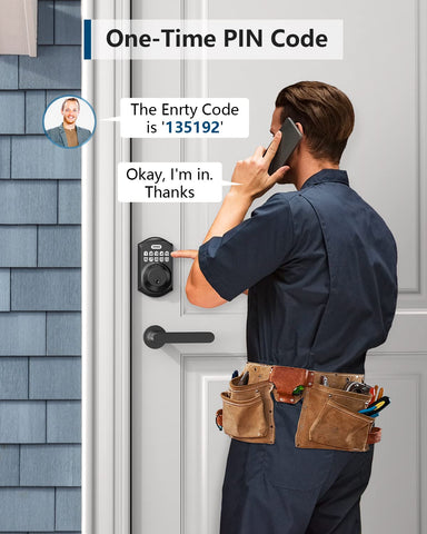 TEEHO TE001 IP54 weather resistance keeps front door secure outdoors.