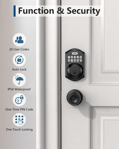 TEEHO TE001 security deadbolt cylinder delivers reliable protection.