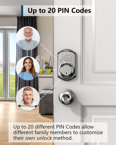 TEEHO TE001 smart deadbolt aluminum construction shows durable protection