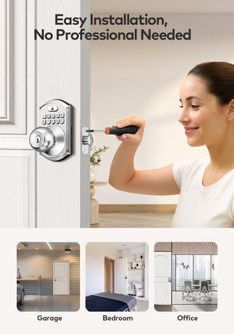 TEEHO TE003 anti-peeping code visual emphasizes secure password entry practice.