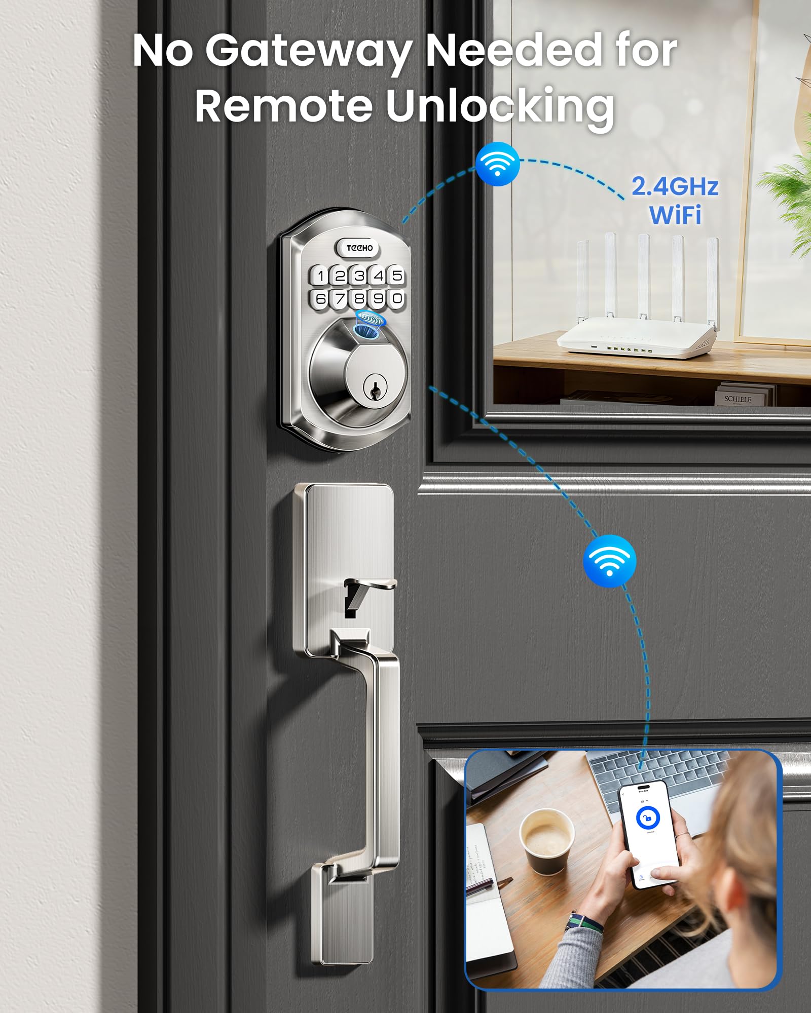 TEEHO TE012W-H app remote access enables unlock from anywhere