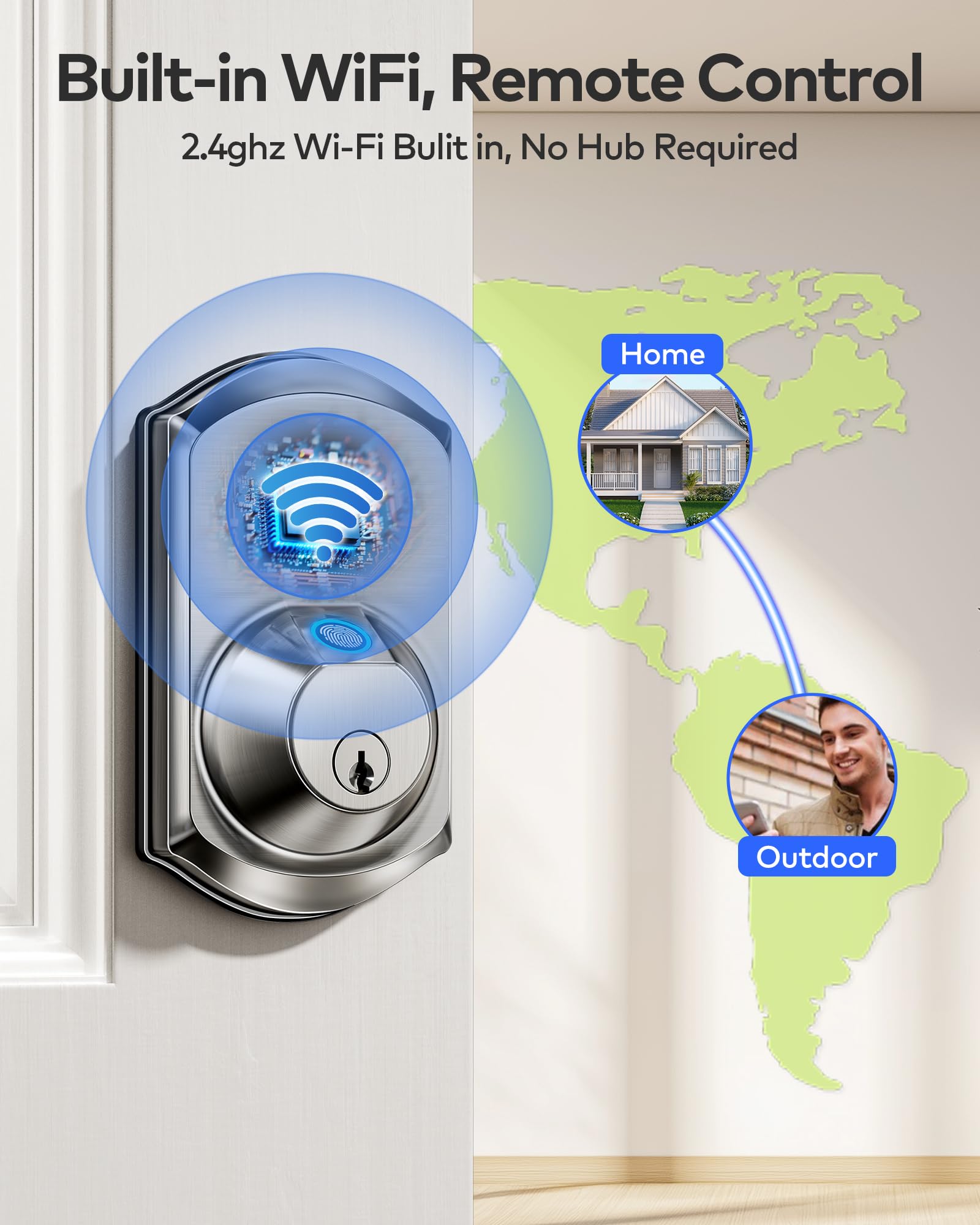 TEEHO TE012W fingerprint sensor supports up to 20 users.