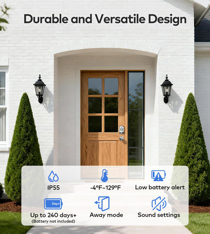 TEEHO TE012W-K auto-lock function helps secure your door automatically