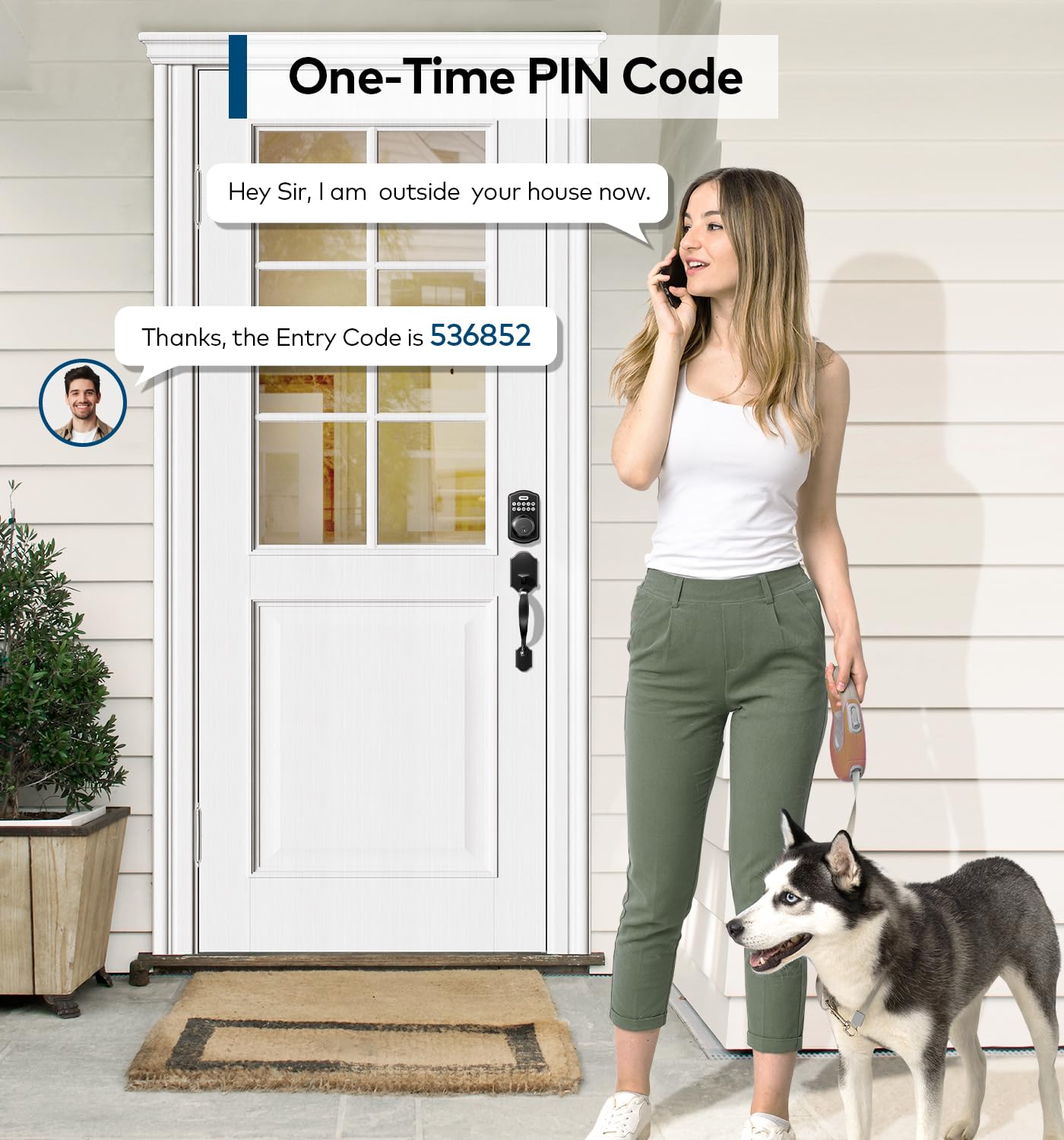 Screwdriver-based installation demonstrates easy setup on standard doors.