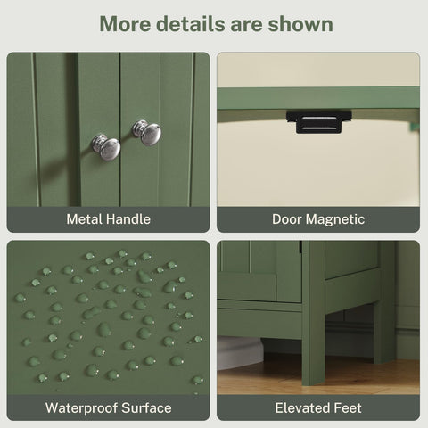TEENFON bathroom cabinet reduces under-sink clutter
