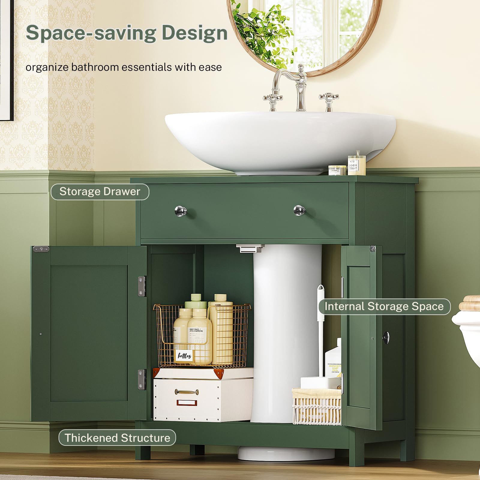 TEENFON drawer for cosmetics and small bathroom items.