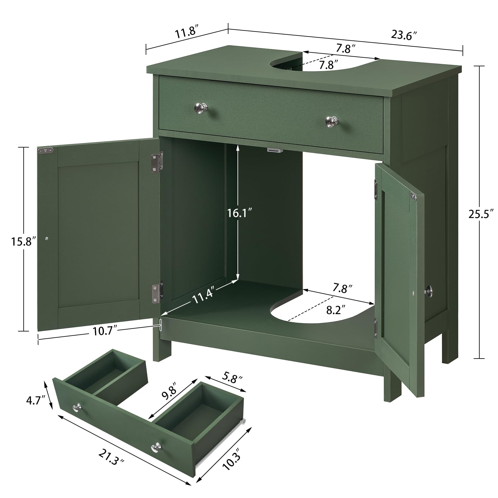 TEENFON waterproof MDF surface resists moisture for durable bathroom use.