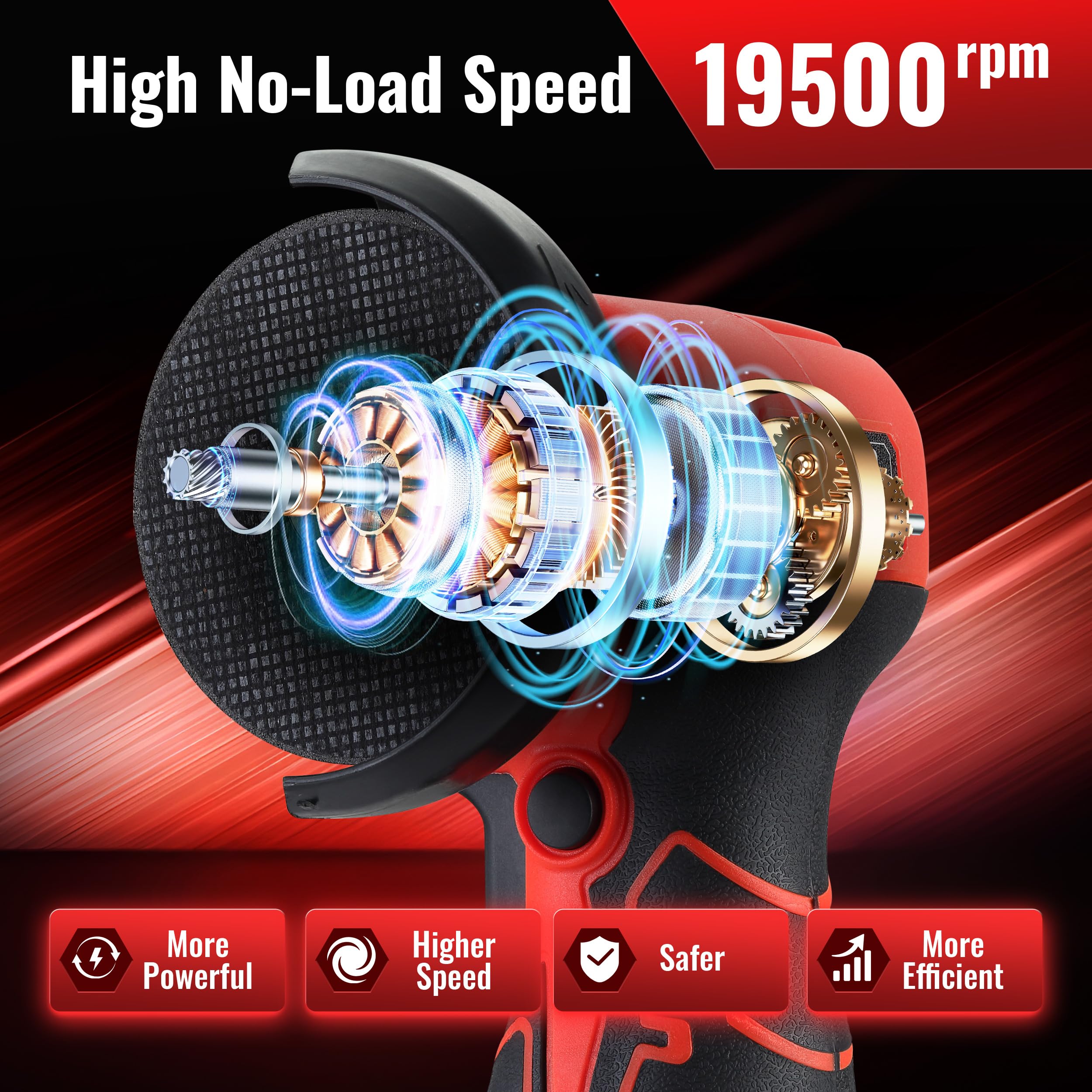 TEENO reinforced guard and safety lock enhance control and protection.