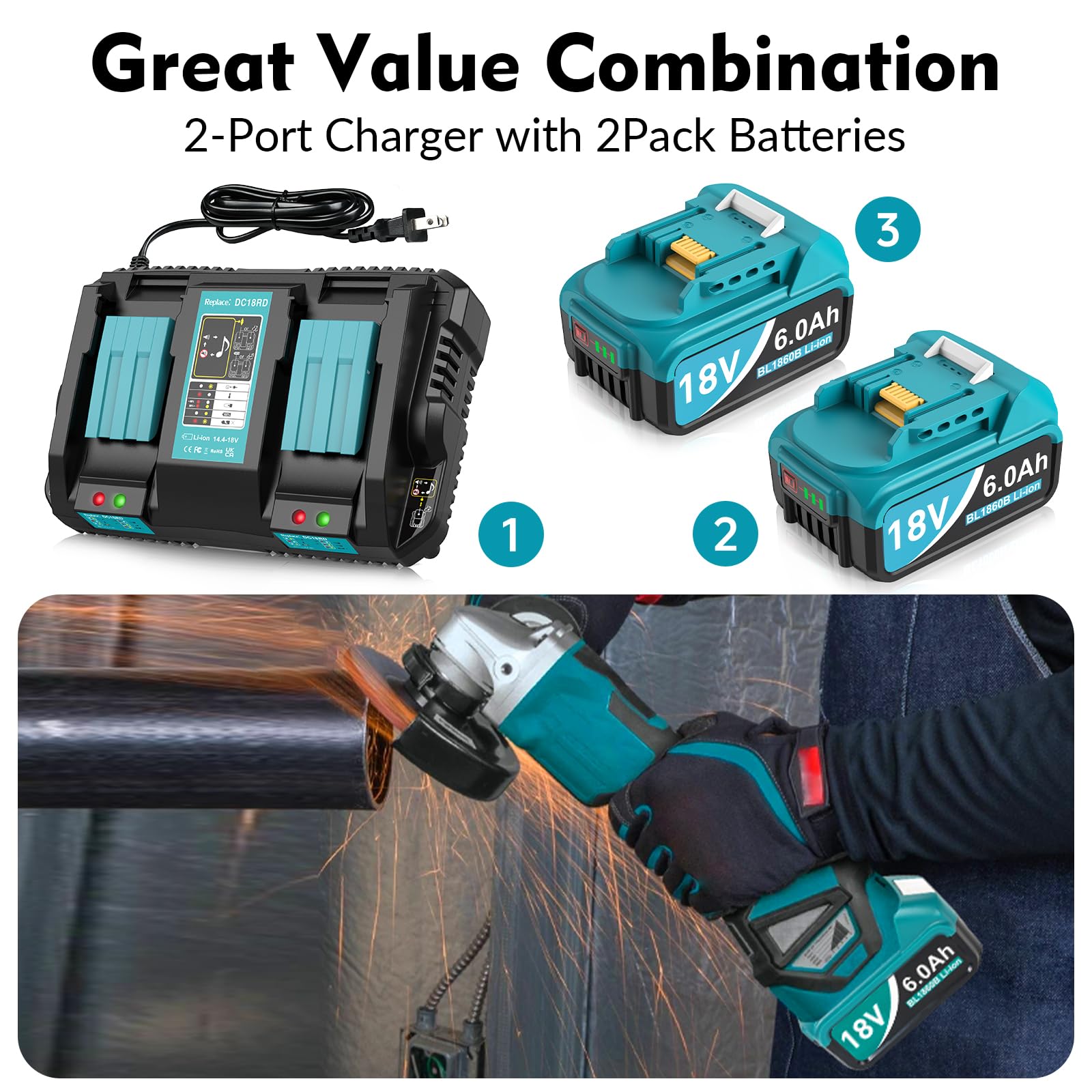 TeenPower compact blue design for easy handling and storage