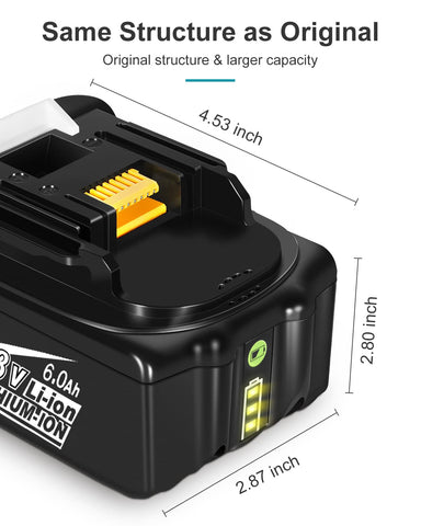 Charging indicator on TeenPower battery signaling charging status.