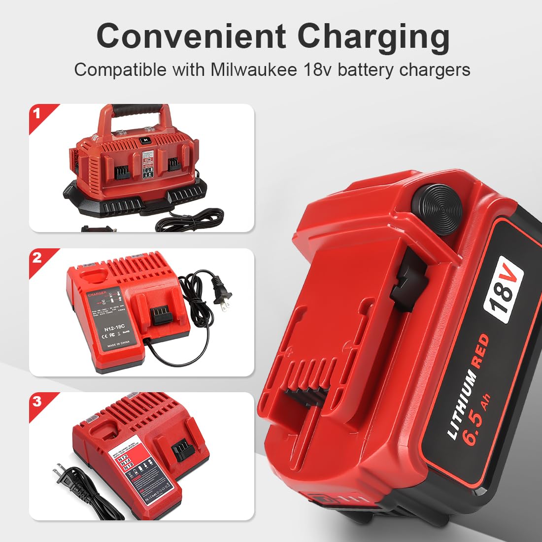 TeenPower safety system illustration showing over-charge and overheating protection.